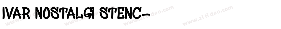 Ivar Nostalgi Stenc字体转换